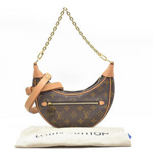 $2540 Louis Vuitton Monogram Loop Hobo Shoulder Bag RFID